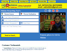 Tablet Screenshot of cabinsikkim.com